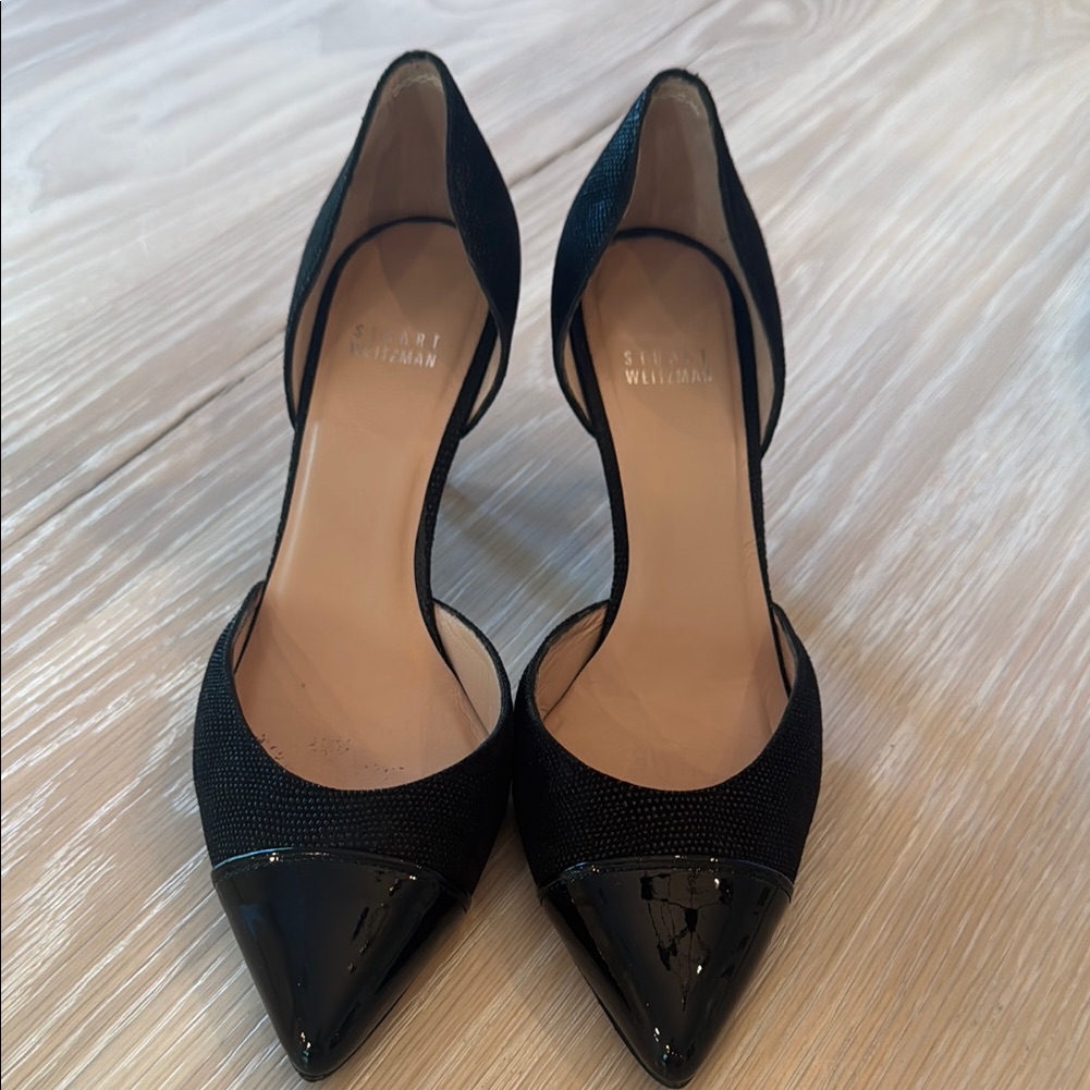 Stuart Weitzman Black Heels With Pointed Toe